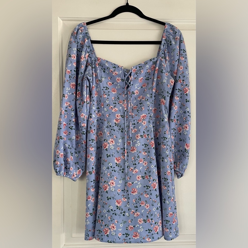 Abercrombie & Fitch Light Blue Floral Dress